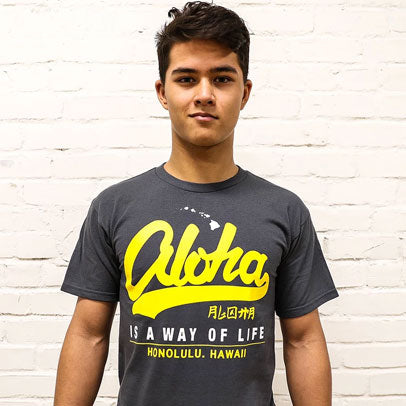 Aloha Shirt Gray